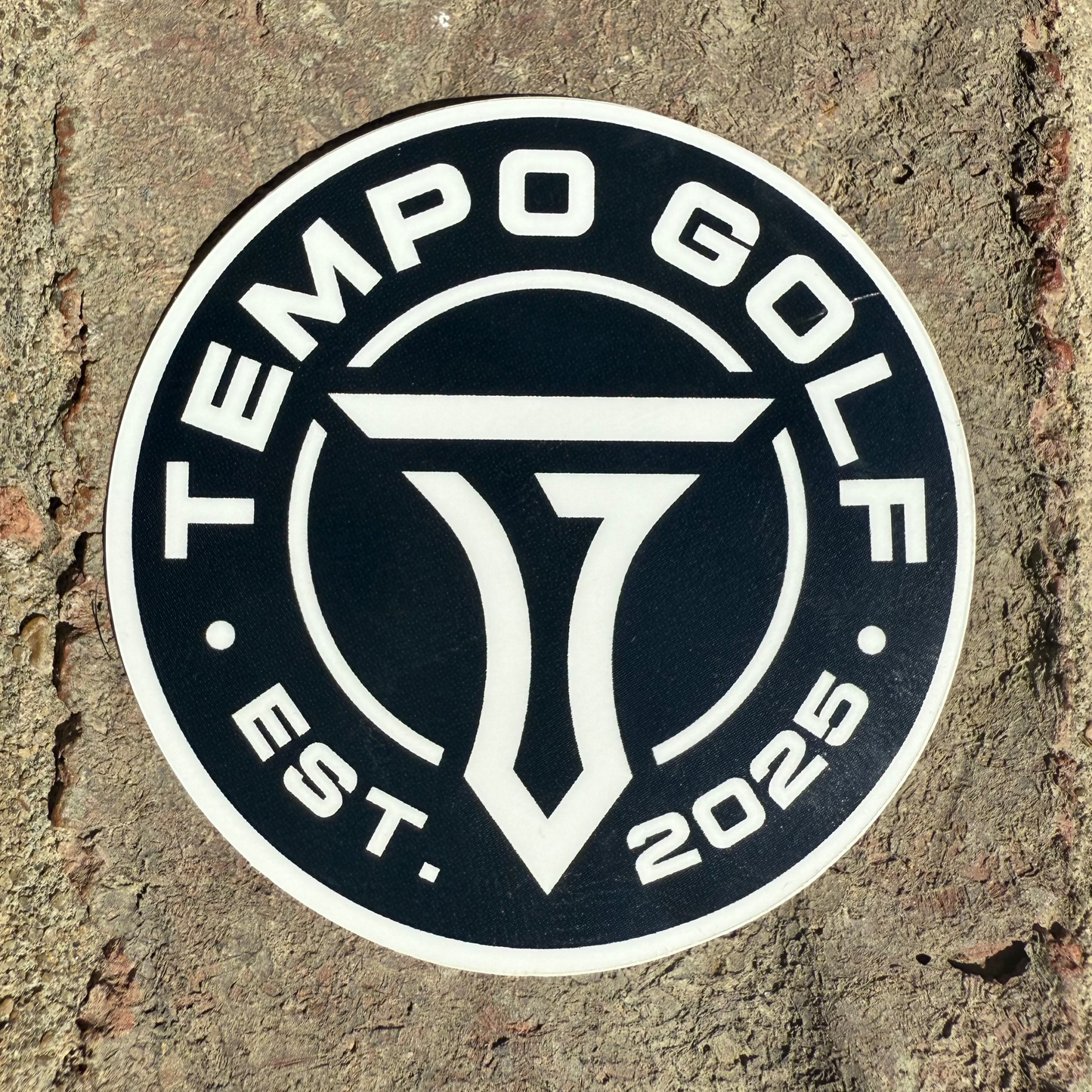 Tempo Logo Vinyl Sticker Durable Weather-Resistant Sticker Tempo Golf