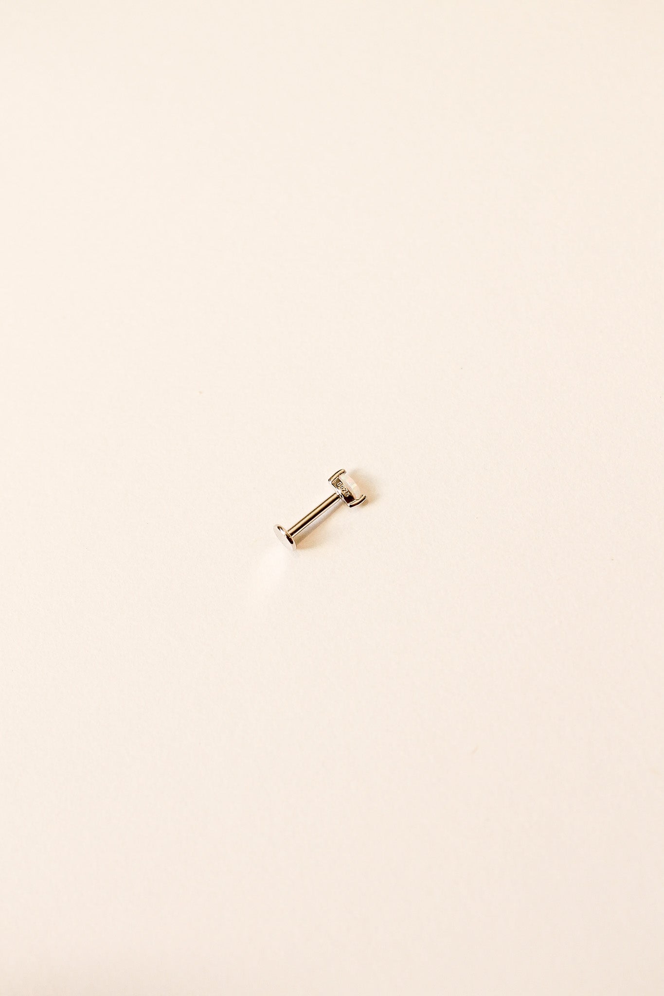 Opal Flat Back Stud 8mm Sterling Silver Eva