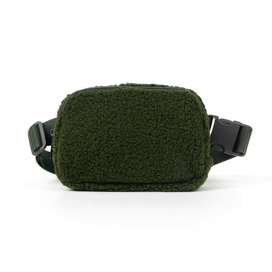 Olive Sherpa Belt Bag Sling Bag The Lennon