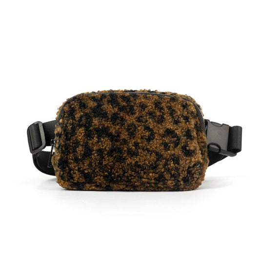 Leopard Sherpa Belt Bag Sling Bag Waist Bag The Lennon