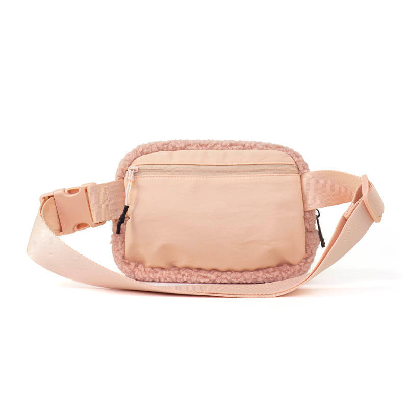 Lennon Sherpa Light Pink Belt Bag Sling Bag Waist Bag Babs+Birdie