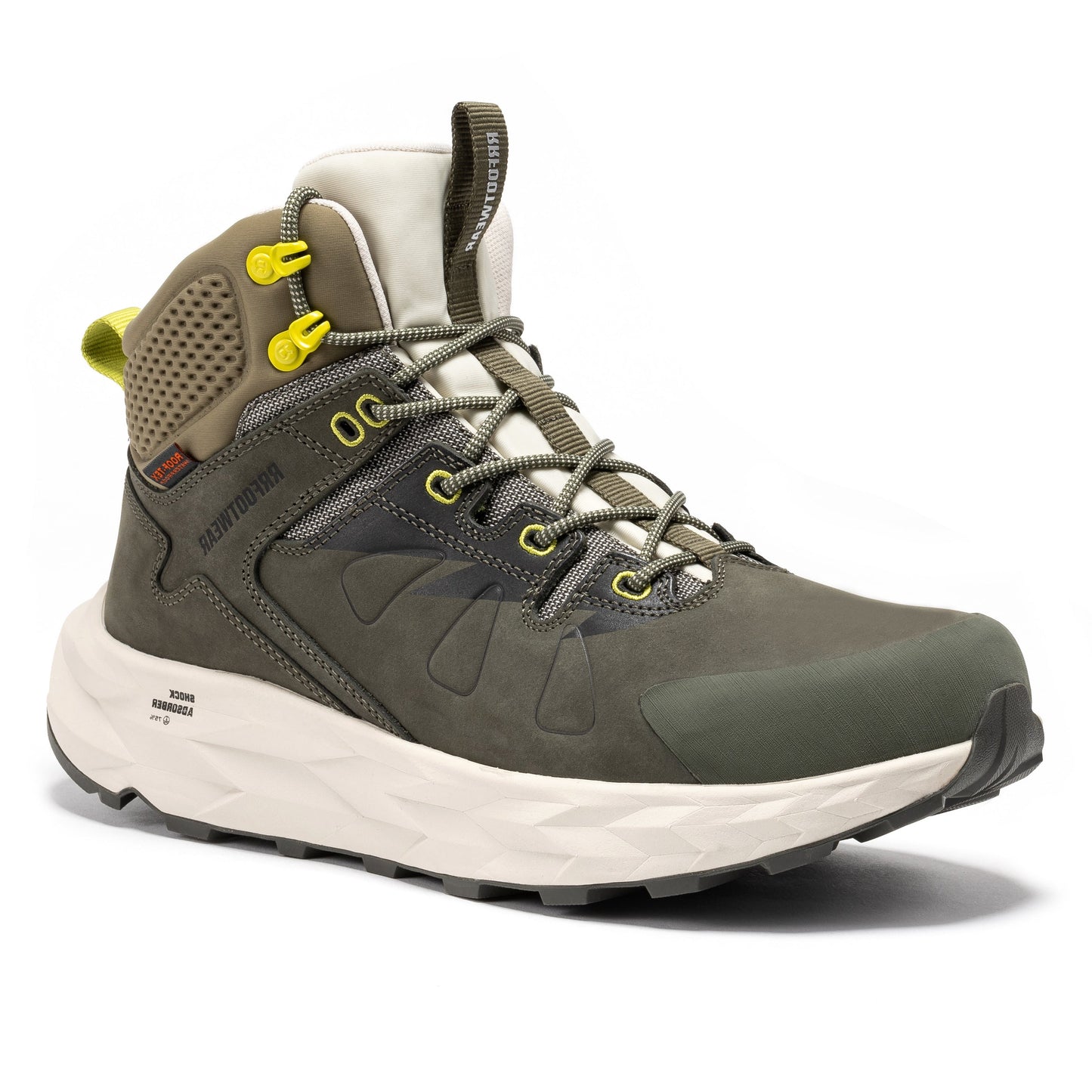 Farmington Green 6 Inch Waterproof Hiking Boots Vibram Outsole ROCKROOSTER