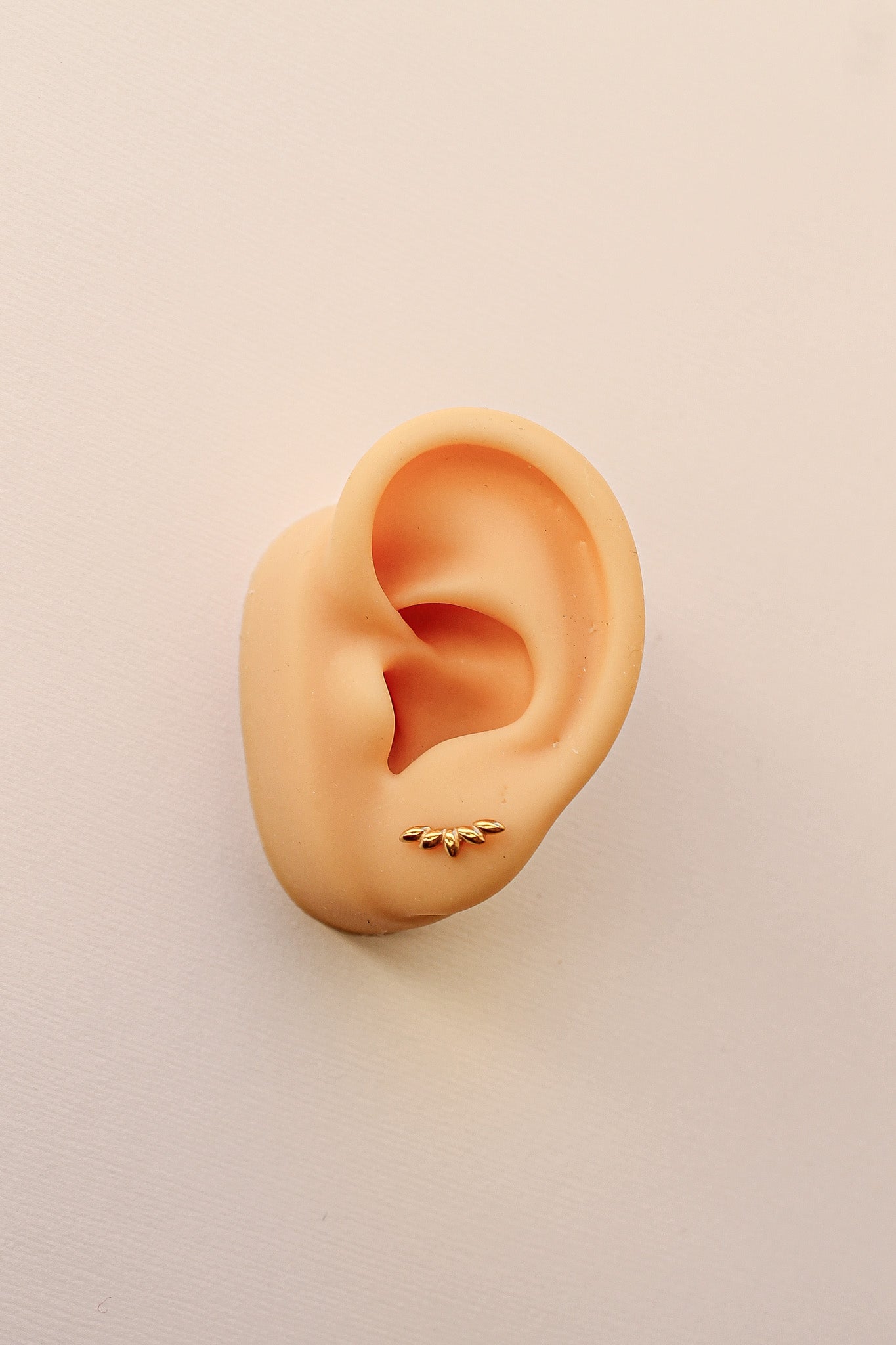 Camilla Titanium 18k Gold Plated Flat Back Stud Rose & Clay