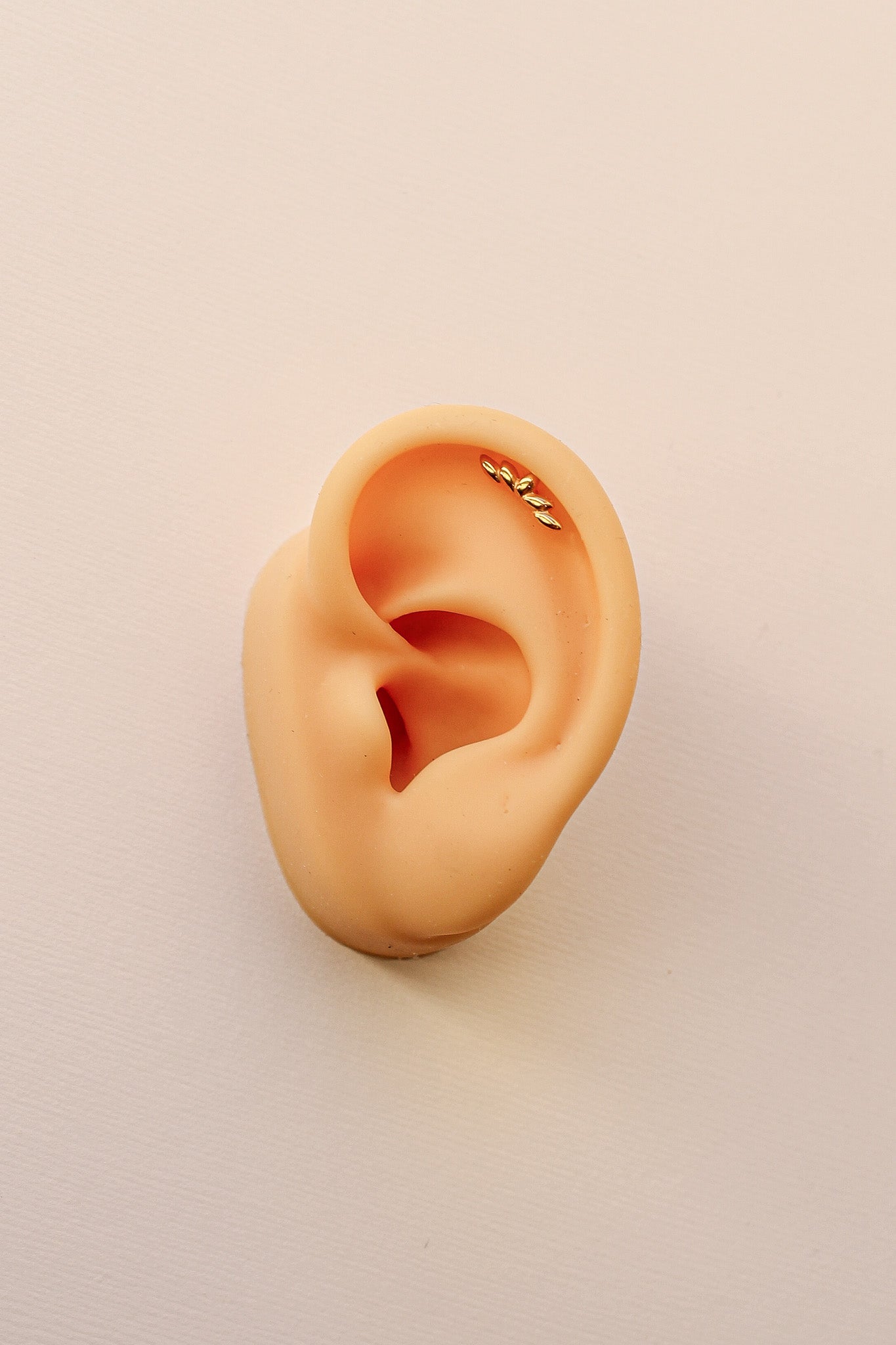 Camilla Titanium 18k Gold Plated Flat Back Stud Rose & Clay