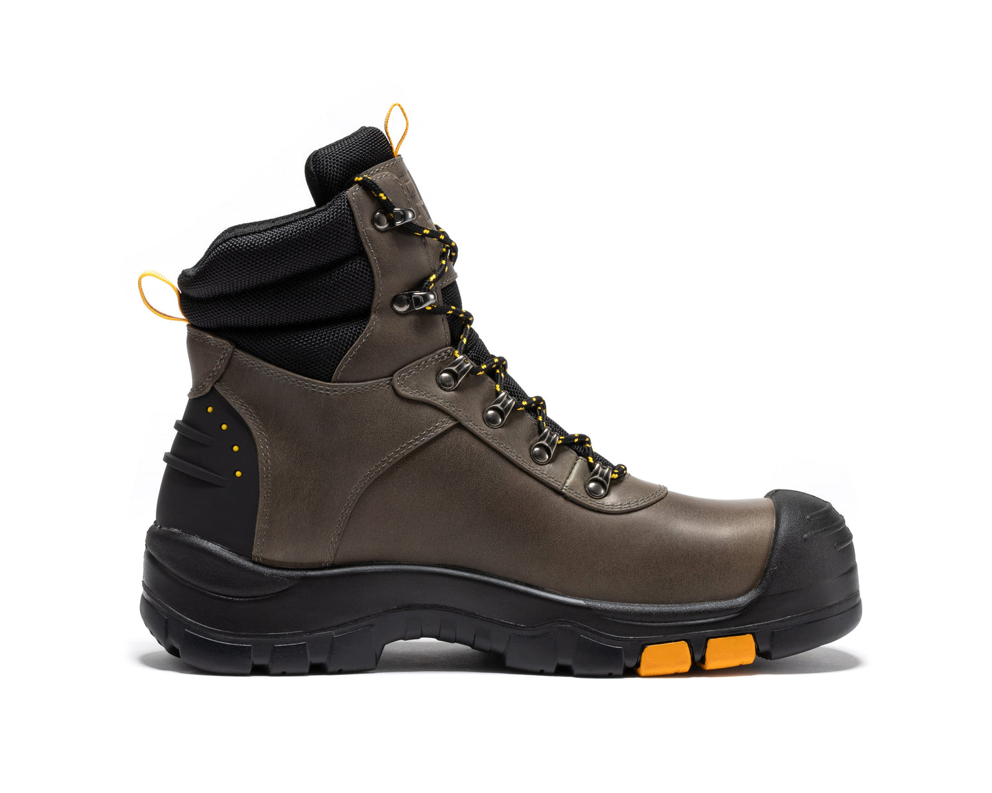 Waterproof Composite Toe Leather Work Boots 6 Inch Rust ROCKROOSTER
