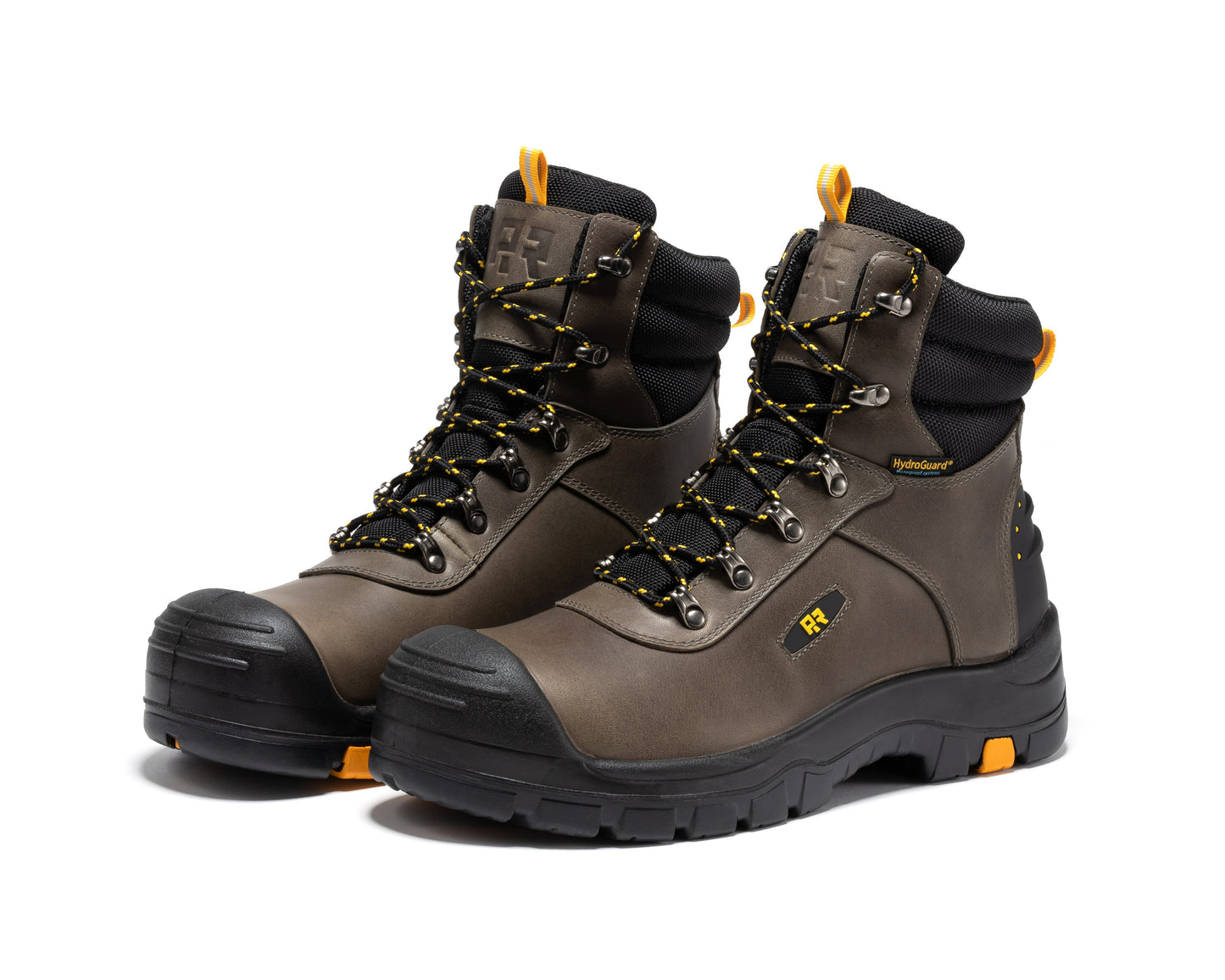 Waterproof Composite Toe Leather Work Boots 6 Inch Rust ROCKROOSTER