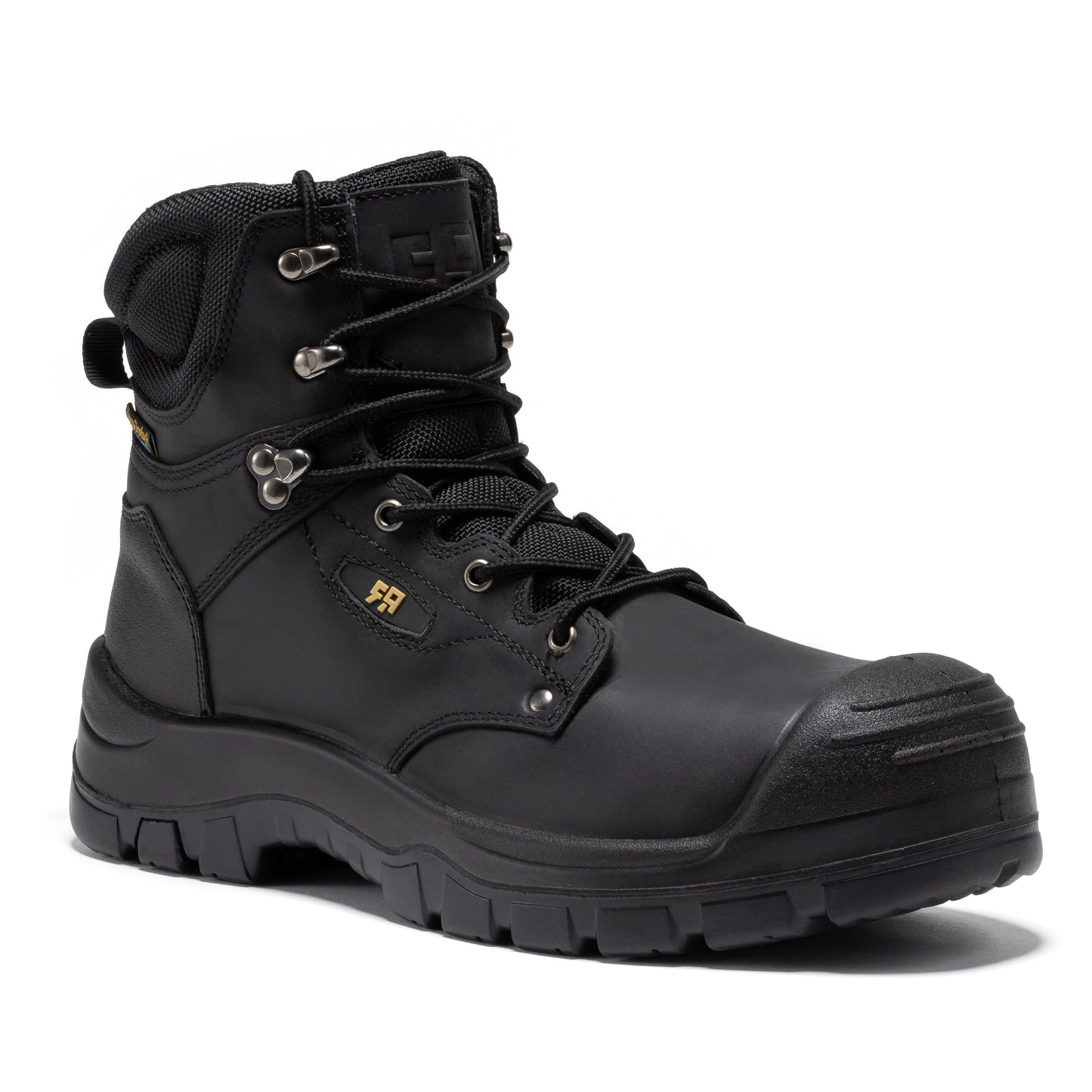 Woodland Black Waterproof Composite Toe 6 Inch Work Boots ROCKROOSTER