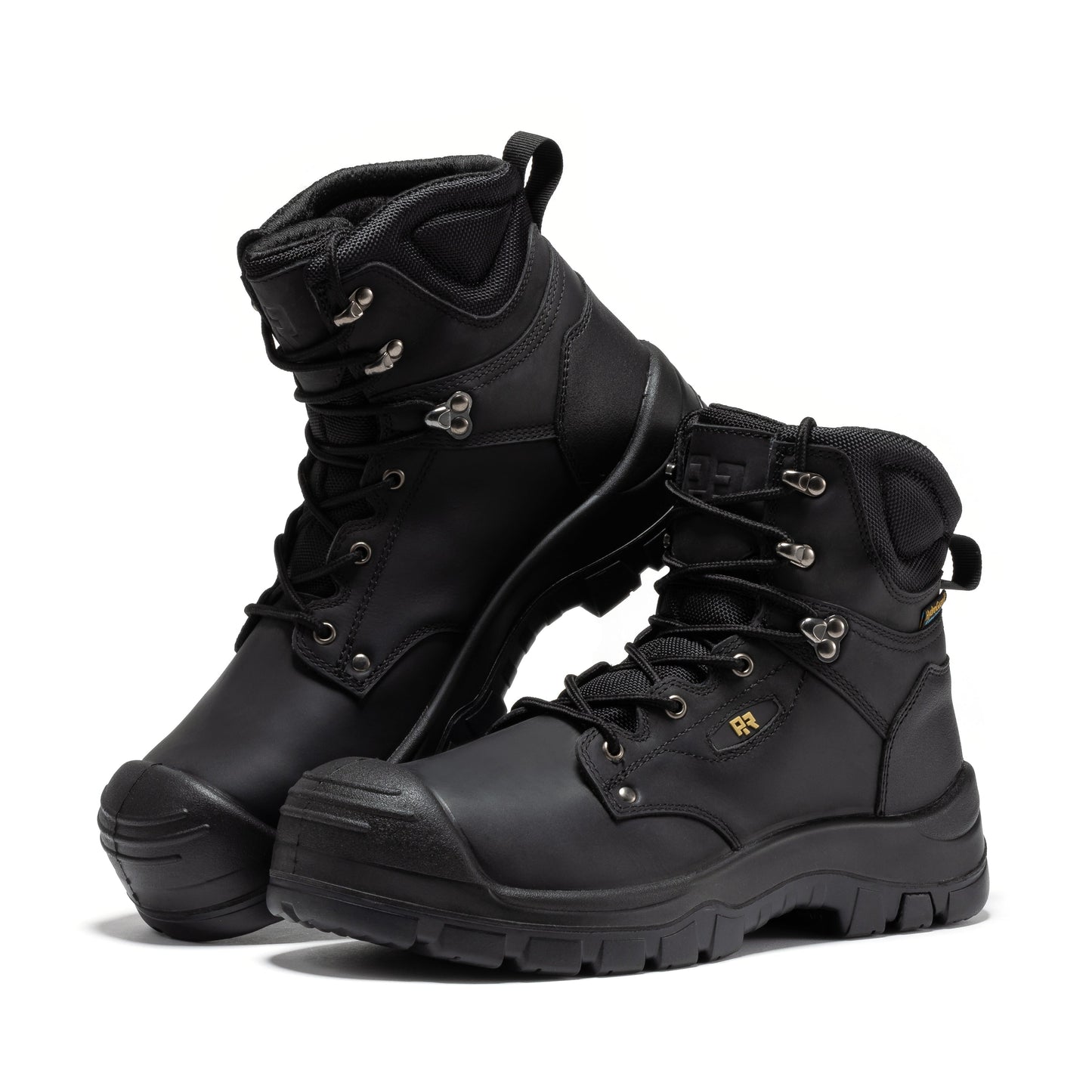 Woodland Black Waterproof Composite Toe 6 Inch Work Boots ROCKROOSTER
