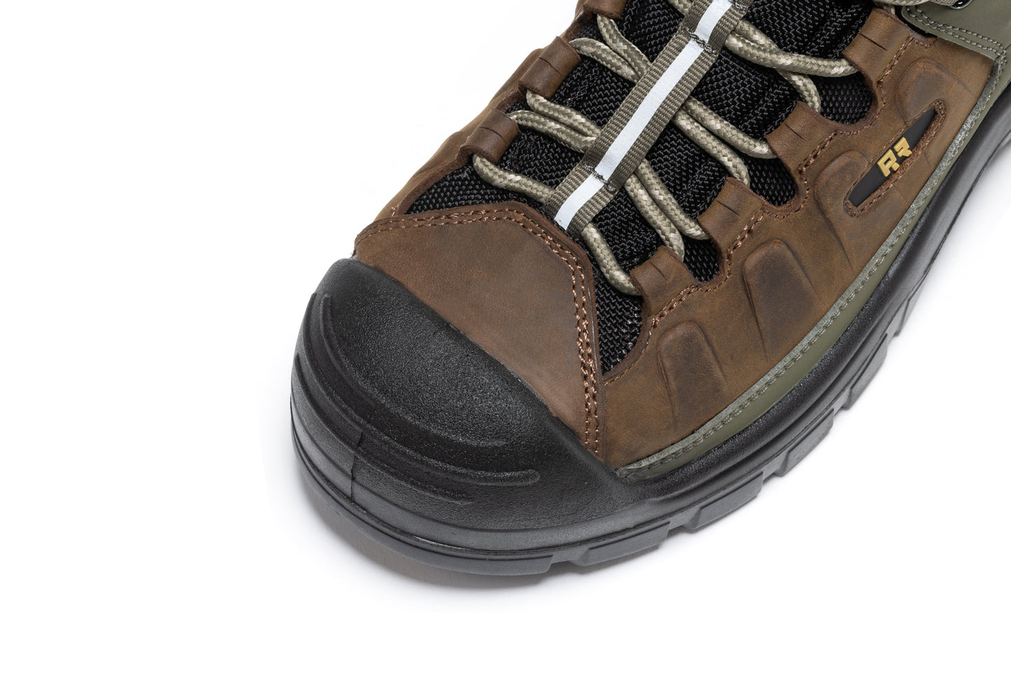 Woodland Brown Composite Toe Waterproof Leather Work Boots ROCKROOSTER