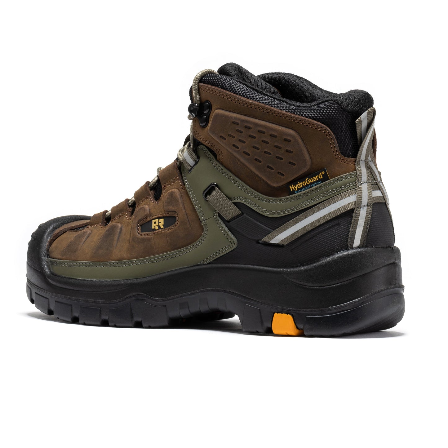 Woodland Brown Composite Toe Waterproof Leather Work Boots ROCKROOSTER