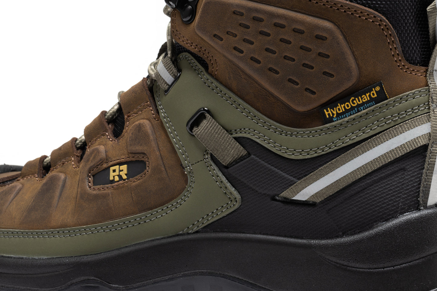 Woodland Brown Composite Toe Waterproof Leather Work Boots ROCKROOSTER