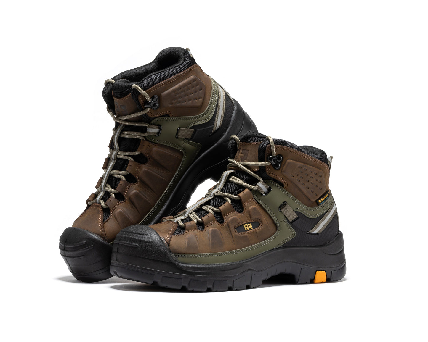 Woodland Brown Composite Toe Waterproof Leather Work Boots ROCKROOSTER