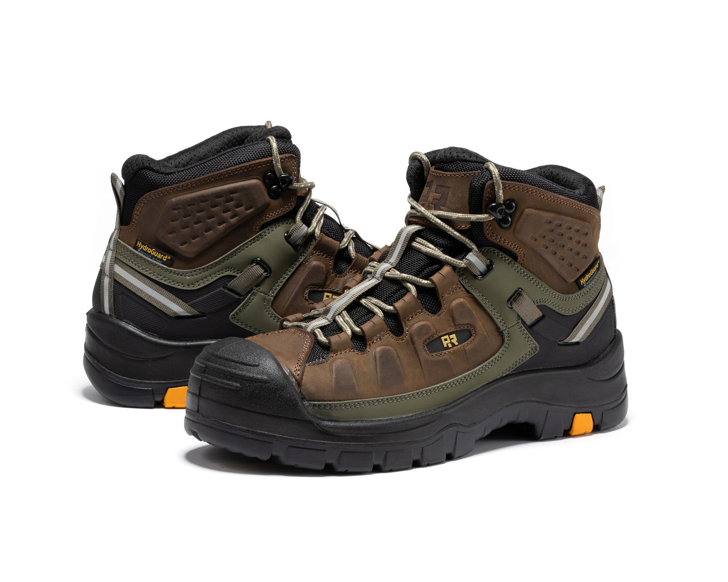 Woodland Brown Composite Toe Waterproof Leather Work Boots ROCKROOSTER
