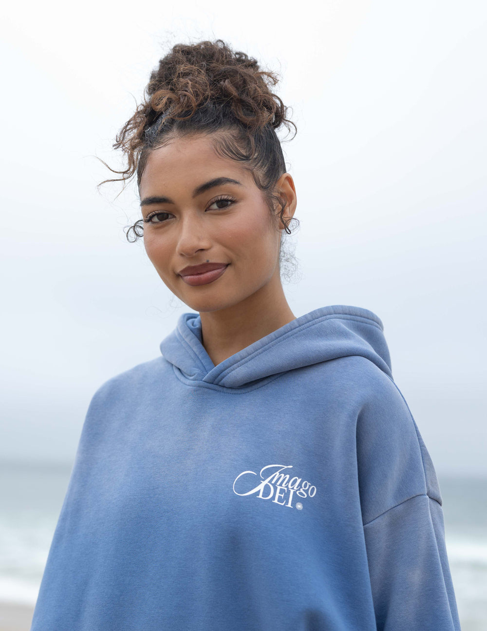 Unisex Relaxed Indigo Hoodie Imago Dei