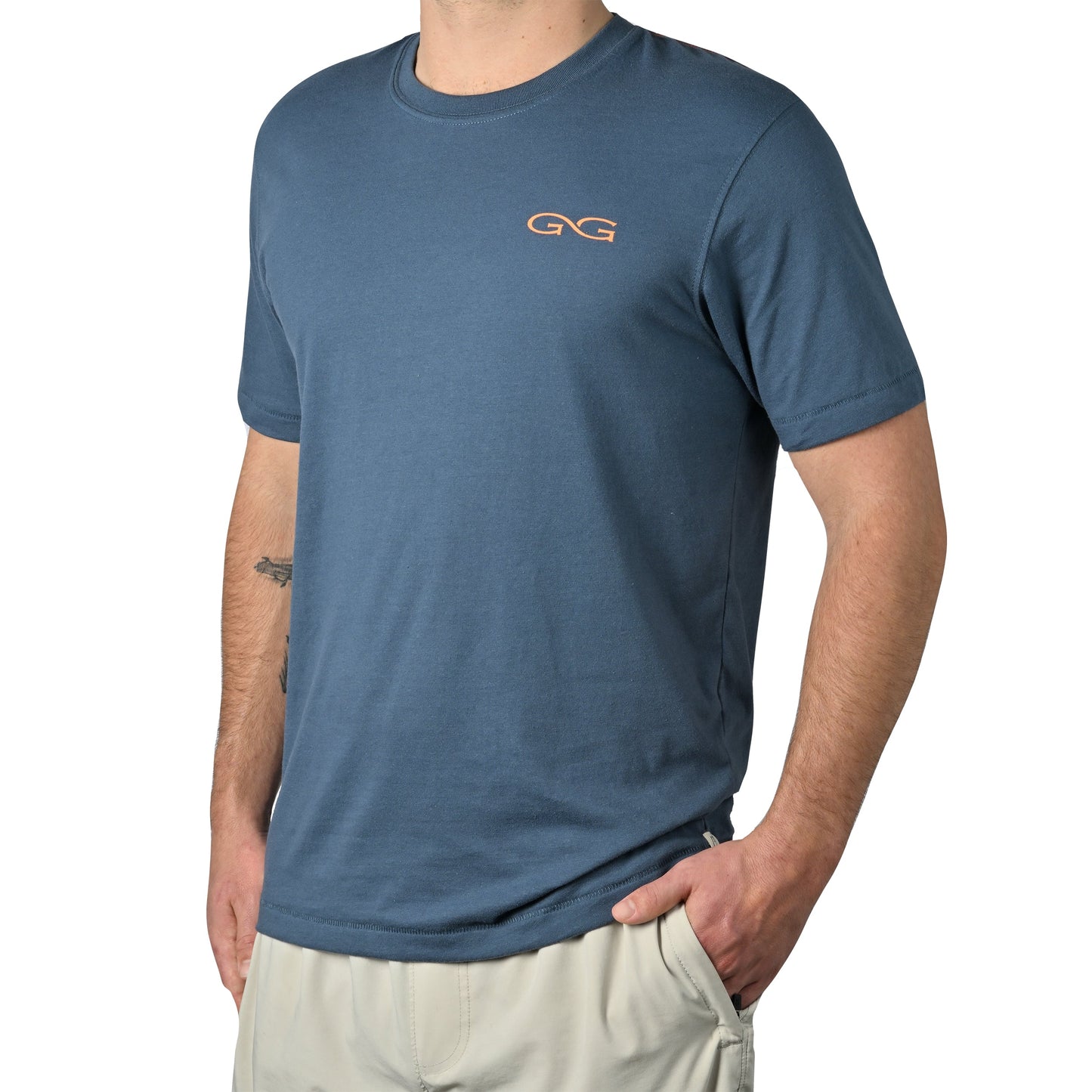 Deep Water Lightweight Graphic Tee Orange Collection