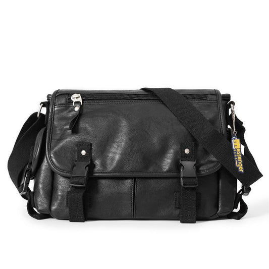 Imitation Leather Messenger Bag