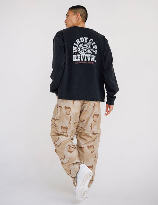 In Chicago as It Is in Heaven LS Heavyweight Tee 100% Cotton