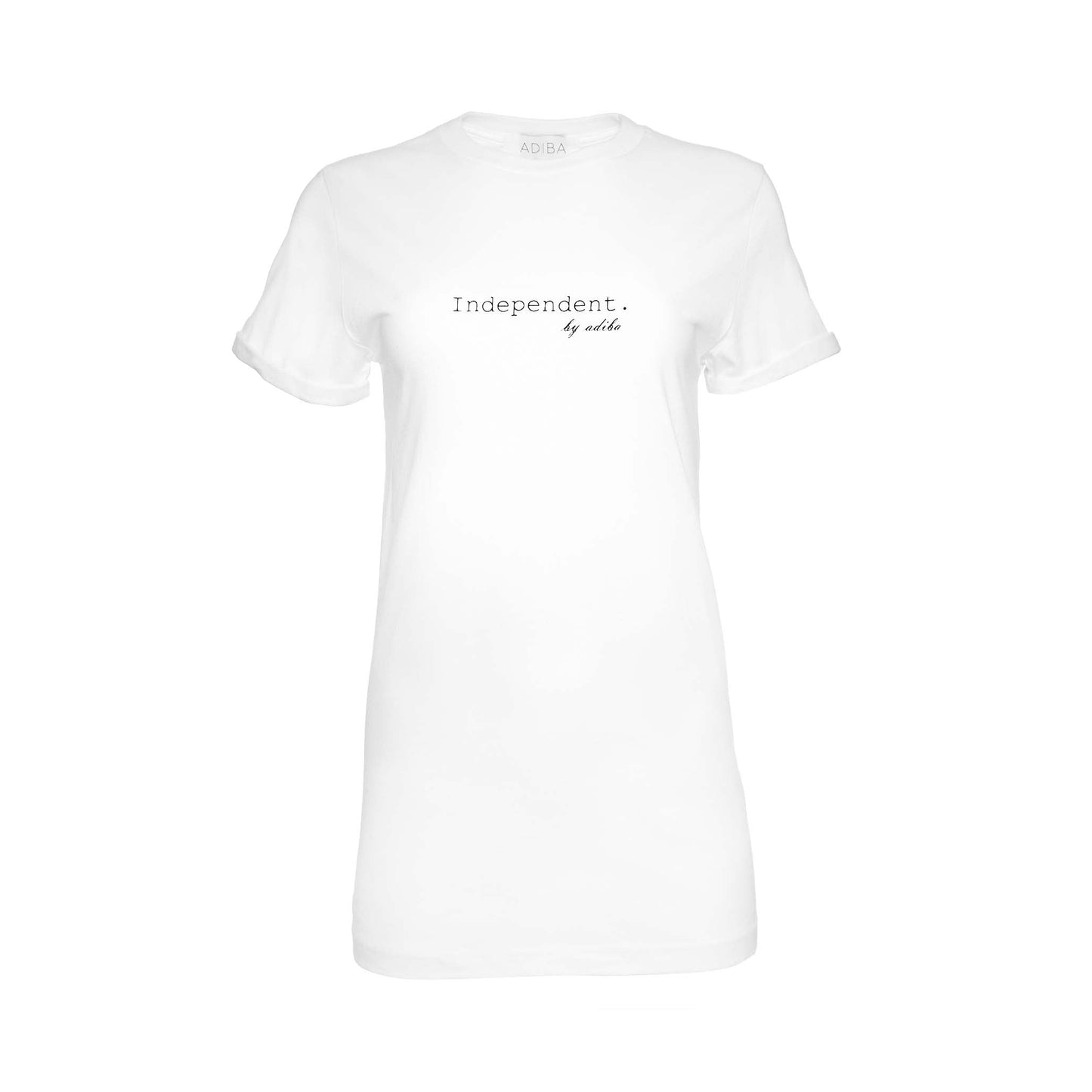 White Long Tee Regular Fit 100% Cotton Independent