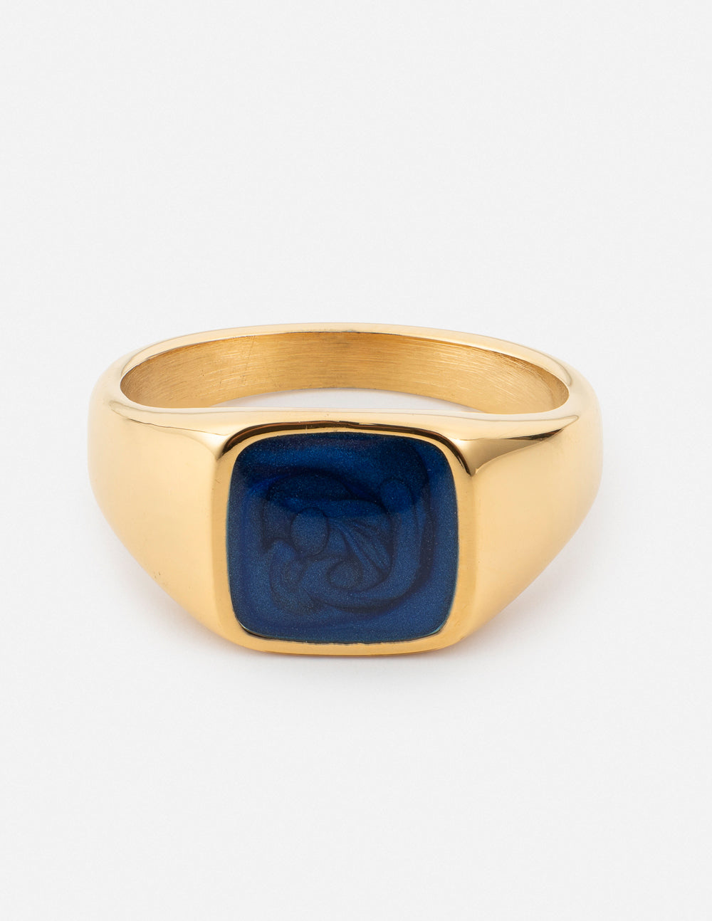 Indigo Bold Signet Ring