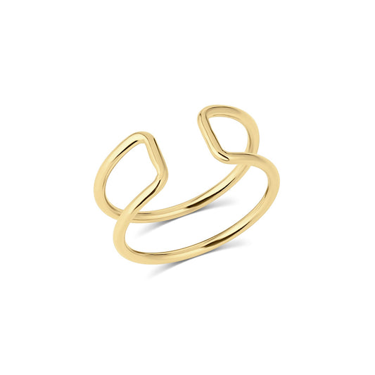 Indigo Adjustable 14k Gold Filled Open Ring The First Layer