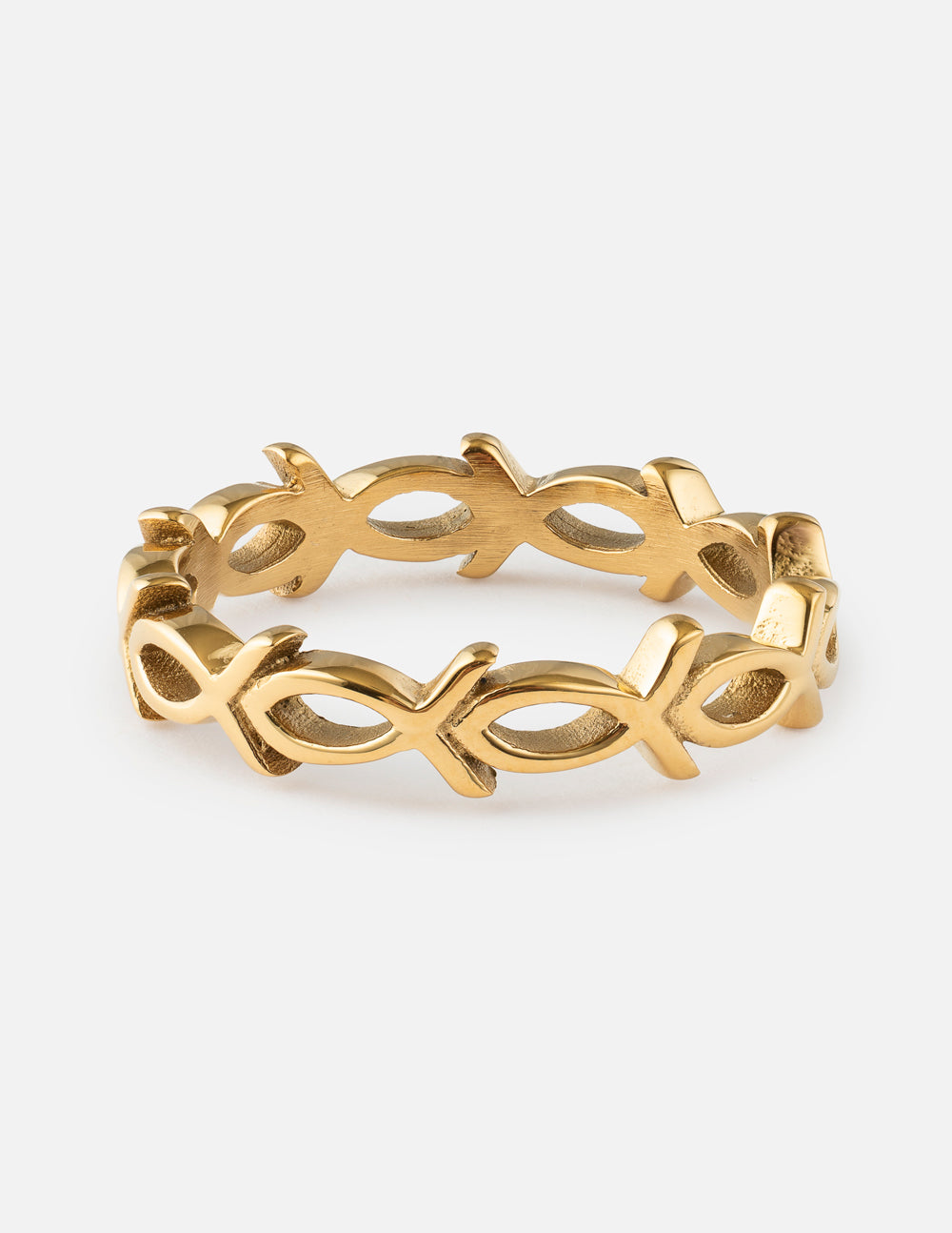 Infinity Jesus Fish Ring Symbol Christian Jewelry