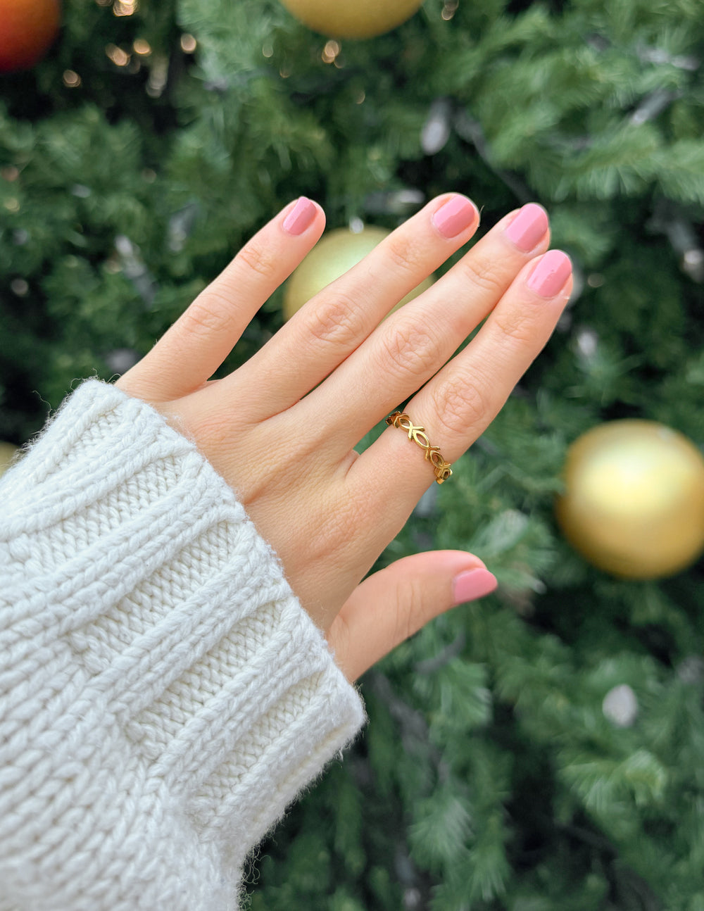 Infinity Jesus Fish Ring Symbol Christian Jewelry