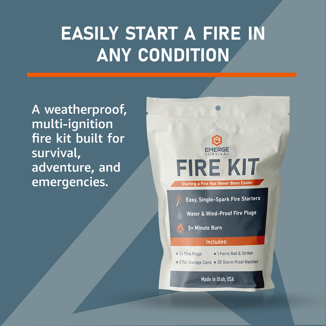 Fire-starting Weatherproof Fire Kit Emerge
