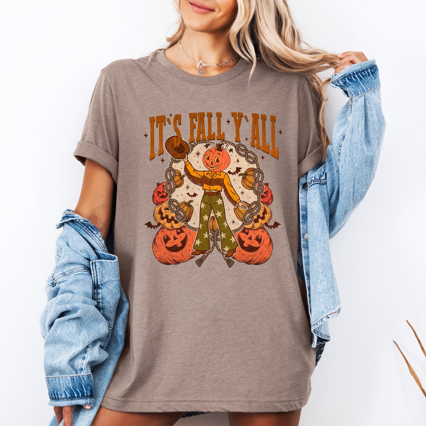 It's Fall Y'all Cute Jack O Lantern Halloween Autumn Tshirt Refinery Number One