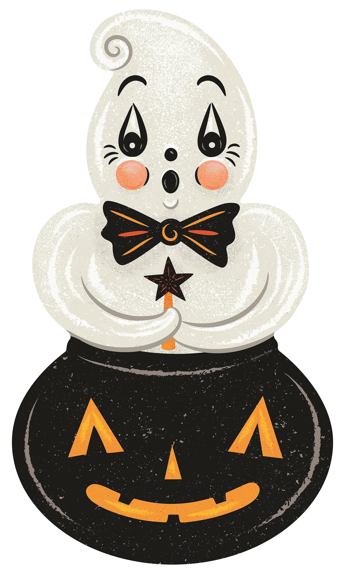 Ghostie in Caudron Die Cut Vinyl Halloween Floor Decor 102' Johanna Parker