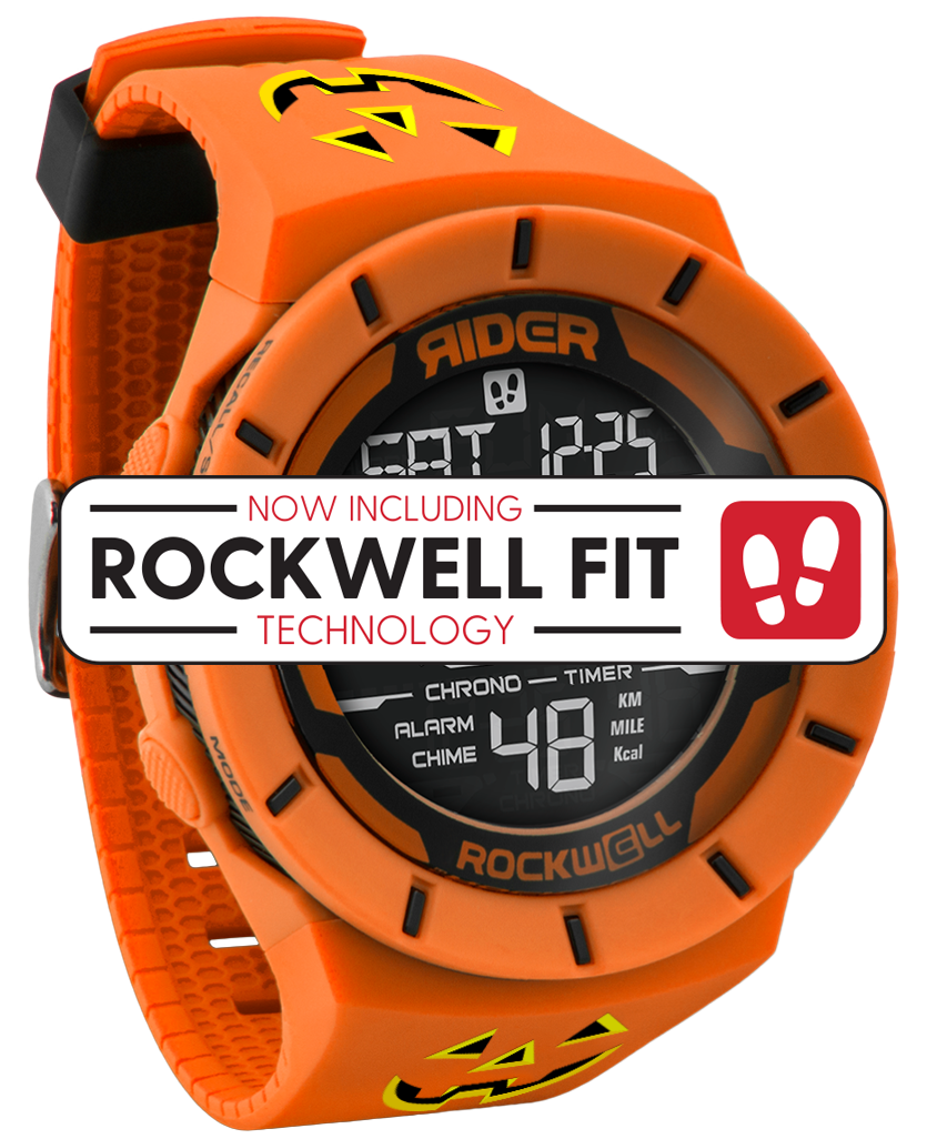 Coliseum Fit™ Orange Black Multifunction Digital Watch Rockwell