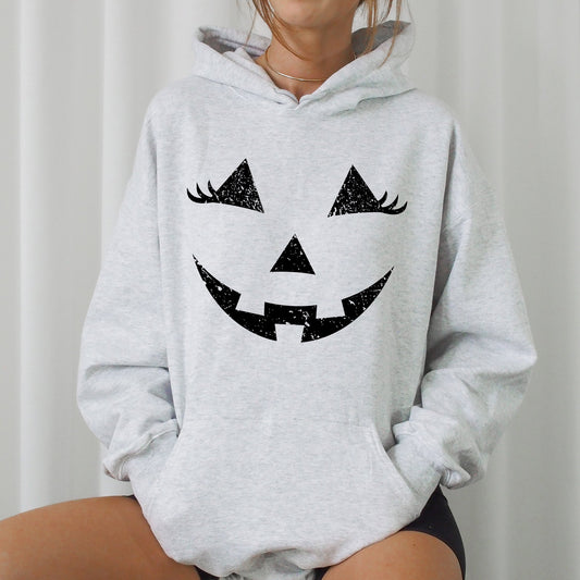 Jack-O-Lantern, Girl Pumpkin, Cute, Halloween, Spooky, Trick Or Treat Costume, Witch Hoodie, Hooded Sweatshirt