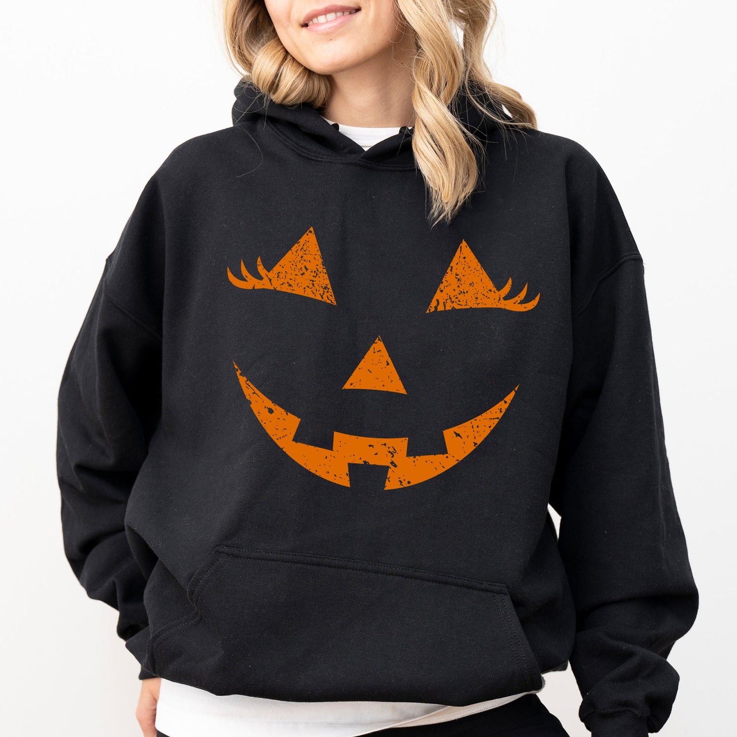 Jack-O-Lantern, Girl Pumpkin, Cute, Halloween, Spooky, Trick Or Treat Costume, Witch Hoodie, Hooded Sweatshirt