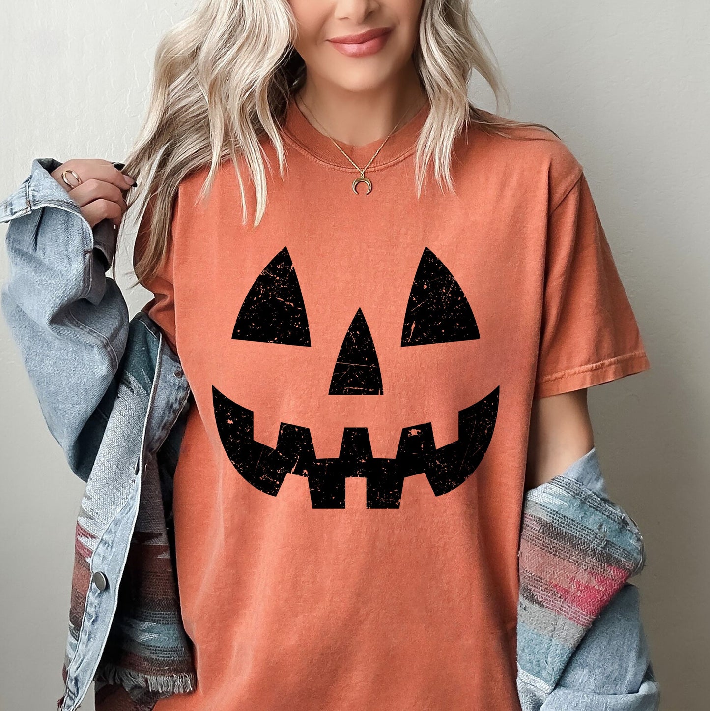 Jack-O-Lantern, Pumpkin, Cute, Halloween, Spooky, Trick Or Treat Costume, Witch Shirt Comfort Colors T-Shirt