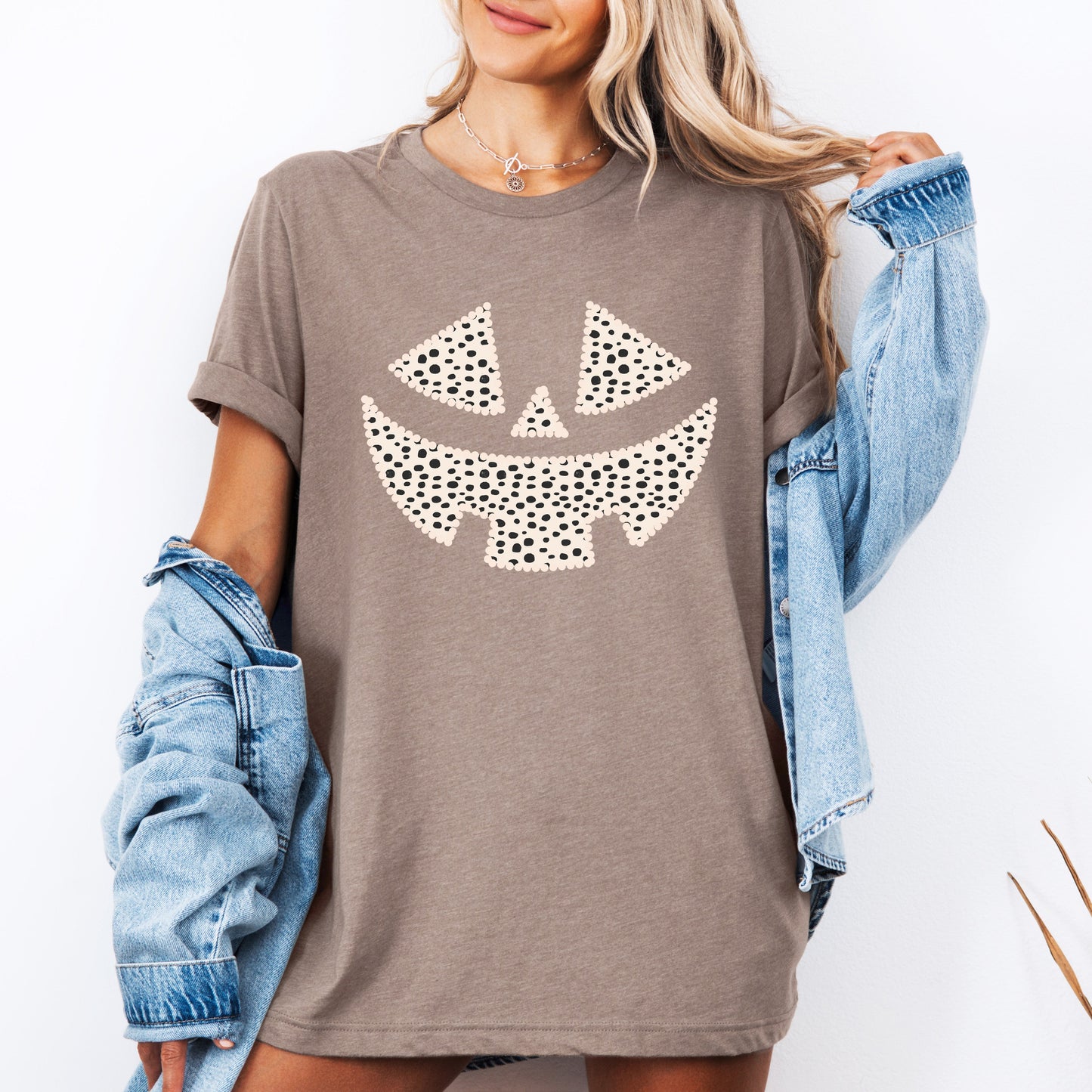 Jack-o-Lantern, Dalmatian Print, Halloween, Tshirt