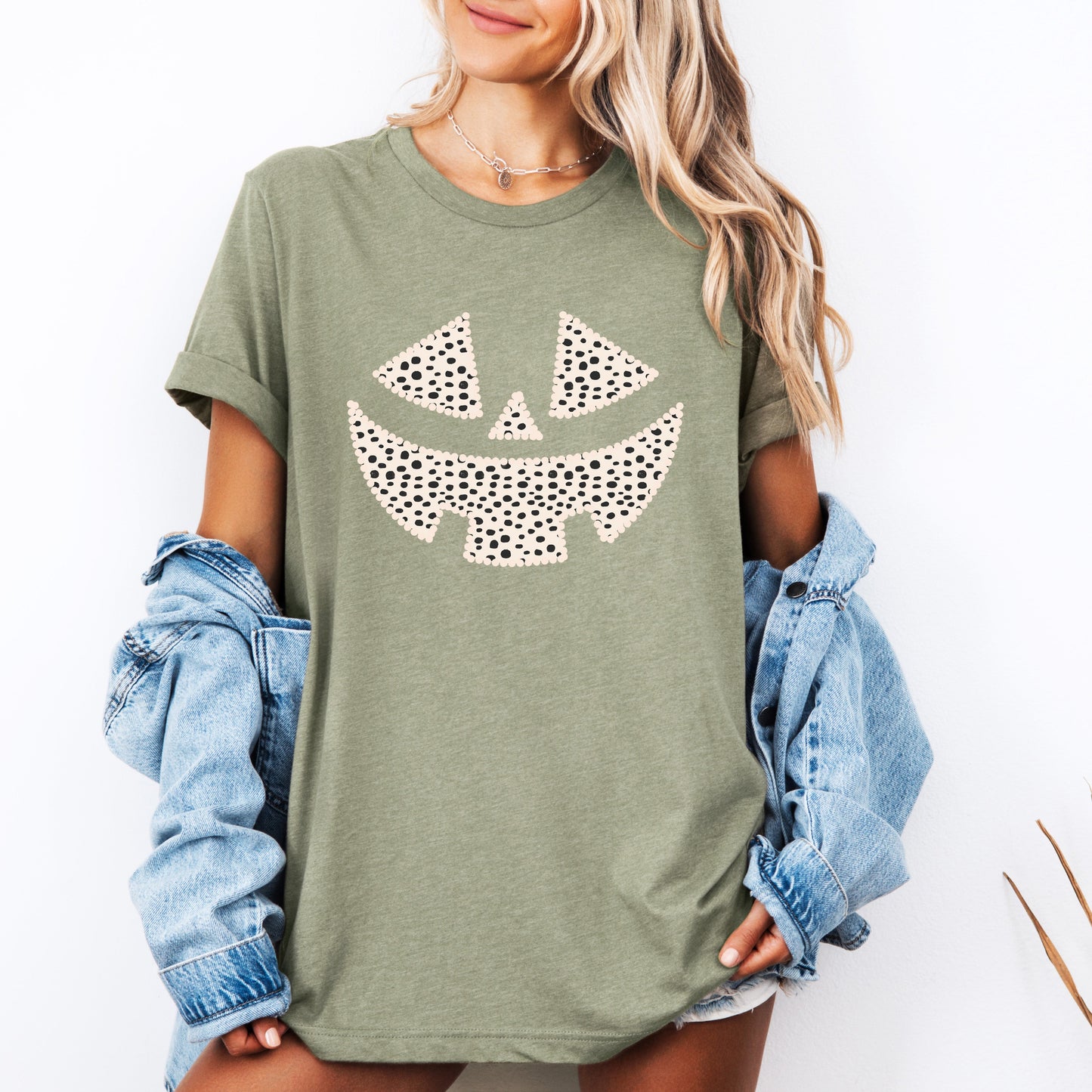 Jack-o-Lantern, Dalmatian Print, Halloween, Tshirt