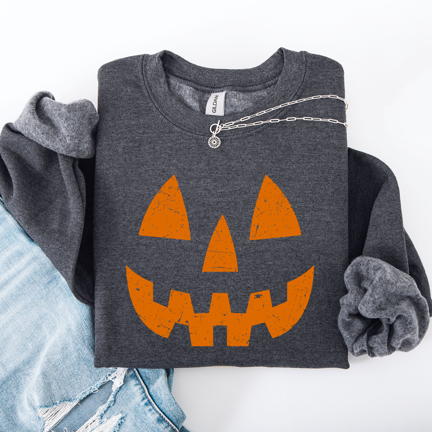 Jack o Lantern, Cute, Halloween Sweatshirt