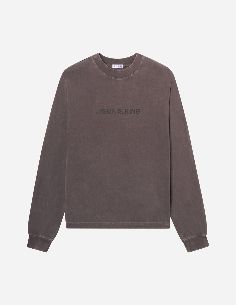 Jesus Is King Brown LS Unisex Tee