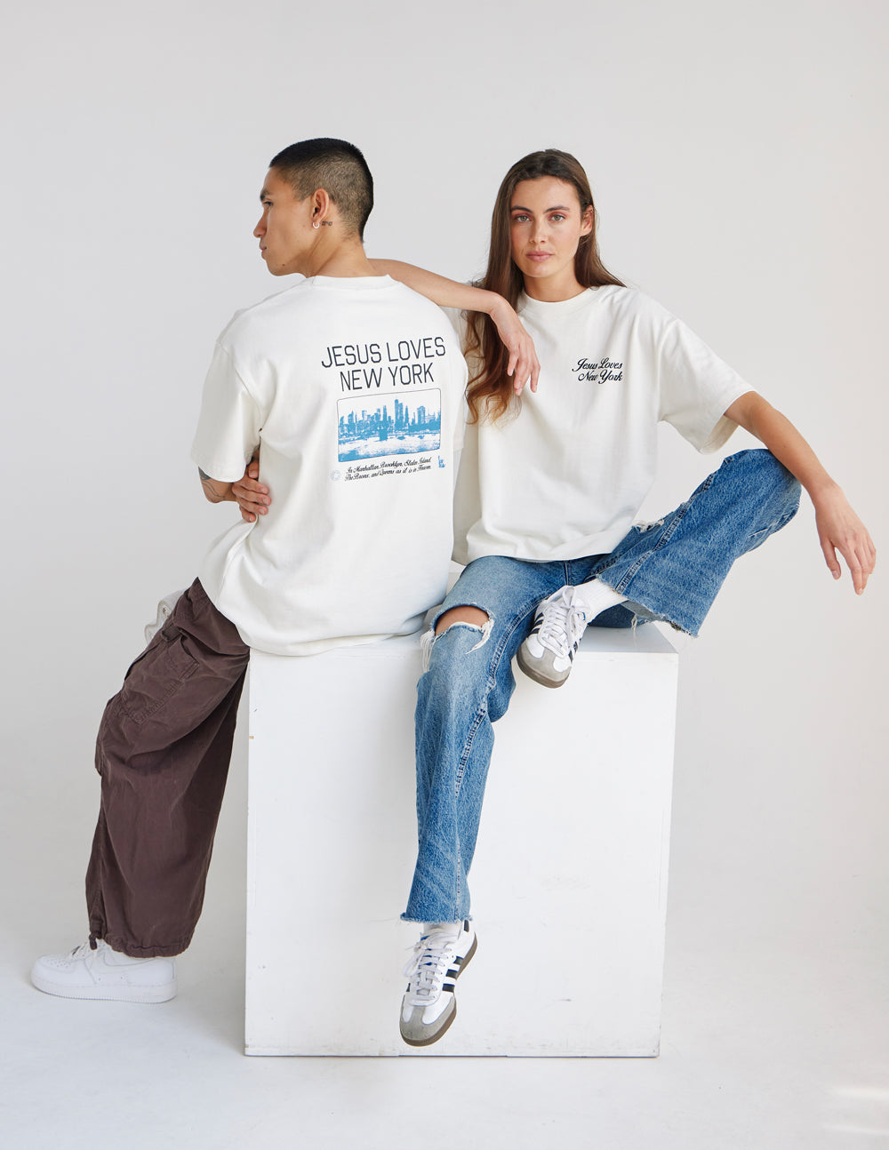 Jesus Loves New York Heavyweight Cotton Tee City Revival Collection