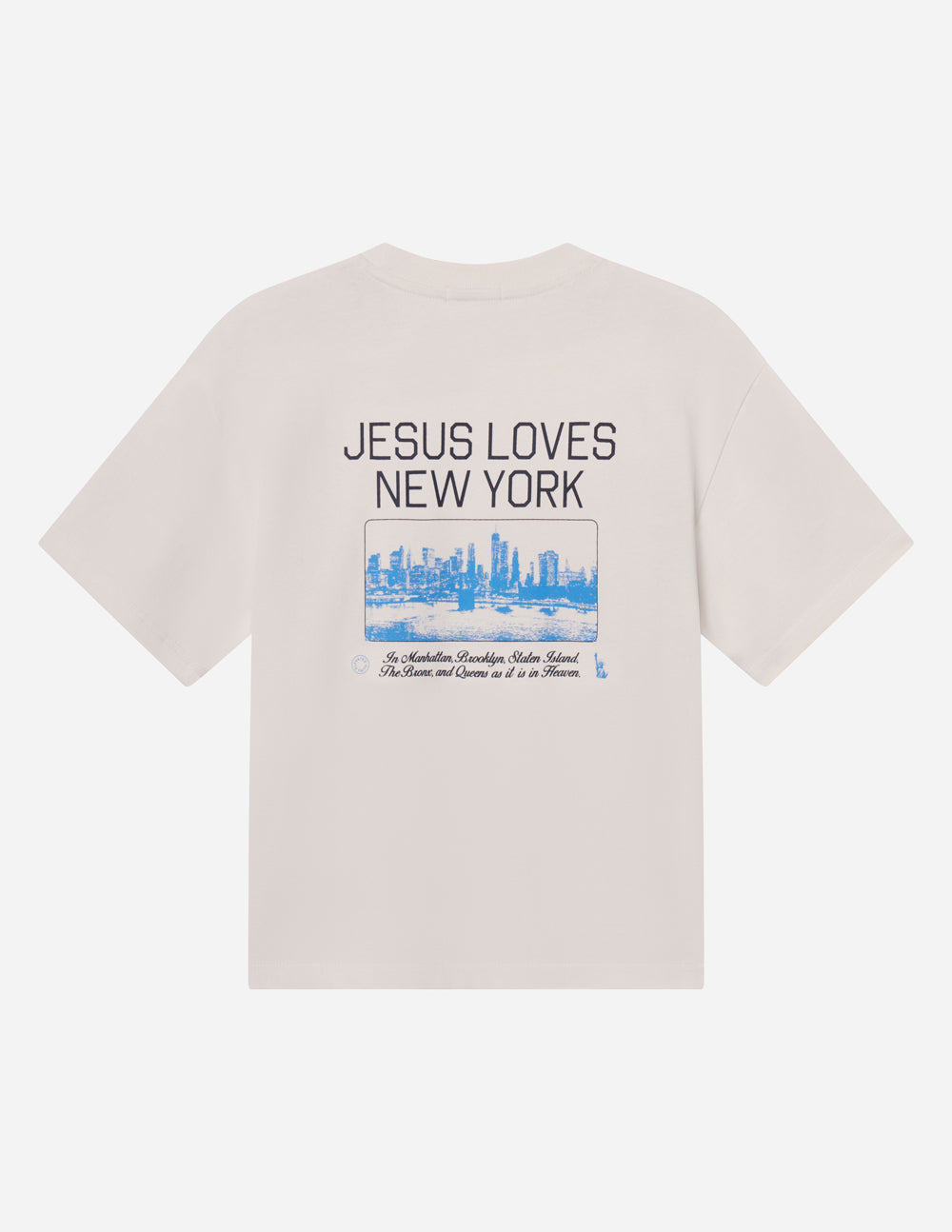 Jesus Loves New York Heavyweight Cotton Tee City Revival Collection