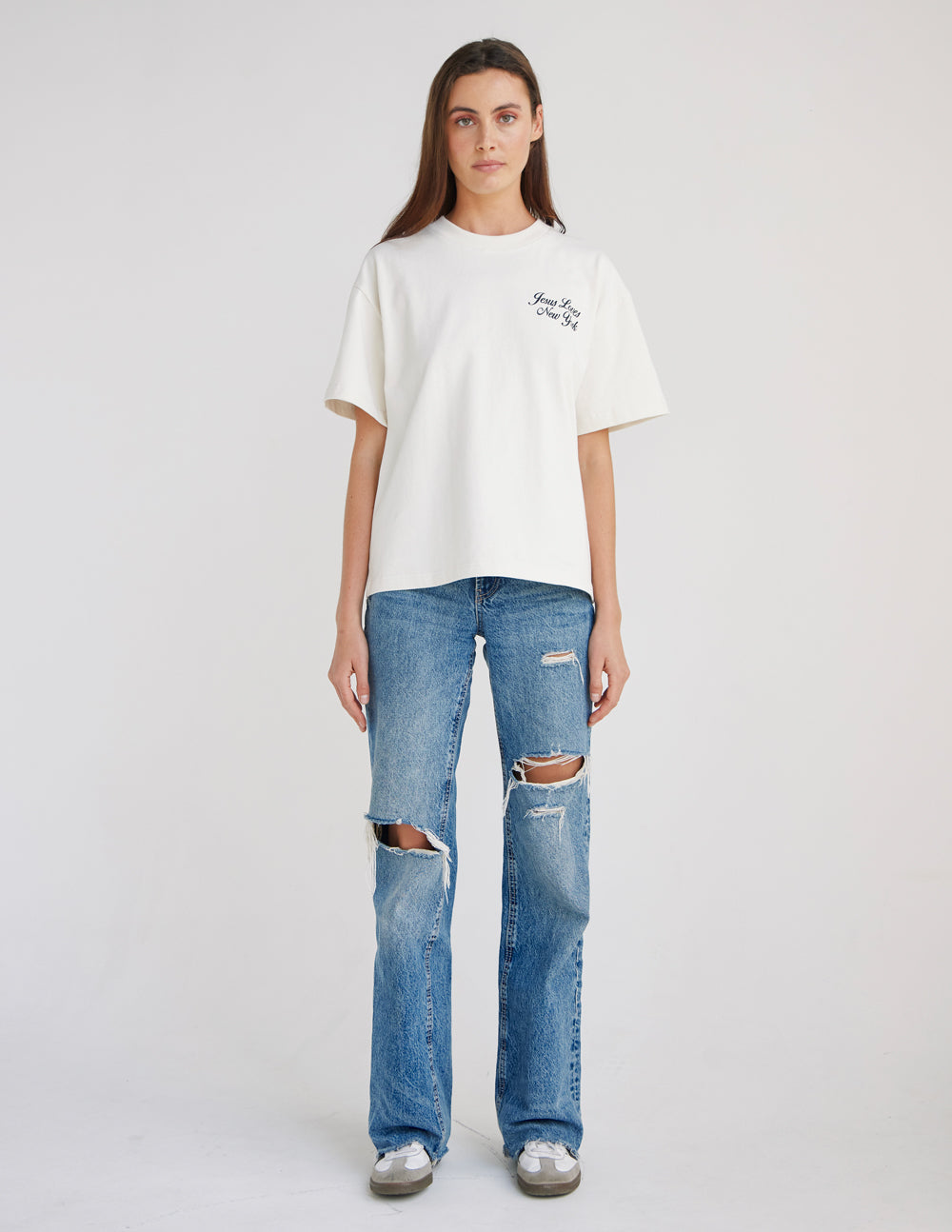 Jesus Loves New York Heavyweight Cotton Tee City Revival Collection