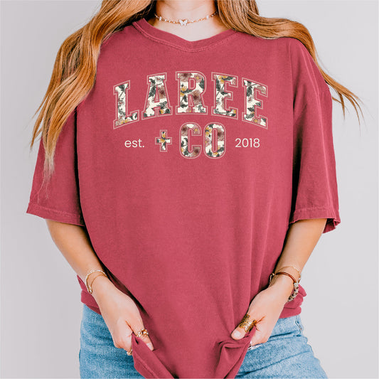 Kaela LC Pattern Tee Ultra-Soft Cotton T-Shirt Laree + Co.