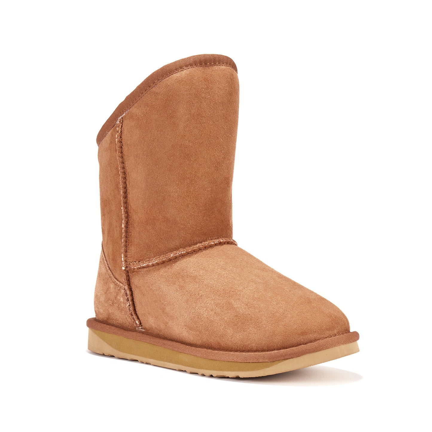 Kids Cosy Chestnut Extra Short Slip On Boot Luxe