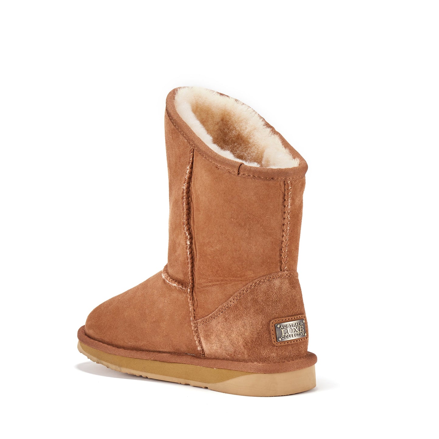 Kids Cosy Chestnut Extra Short Slip On Boot Luxe
