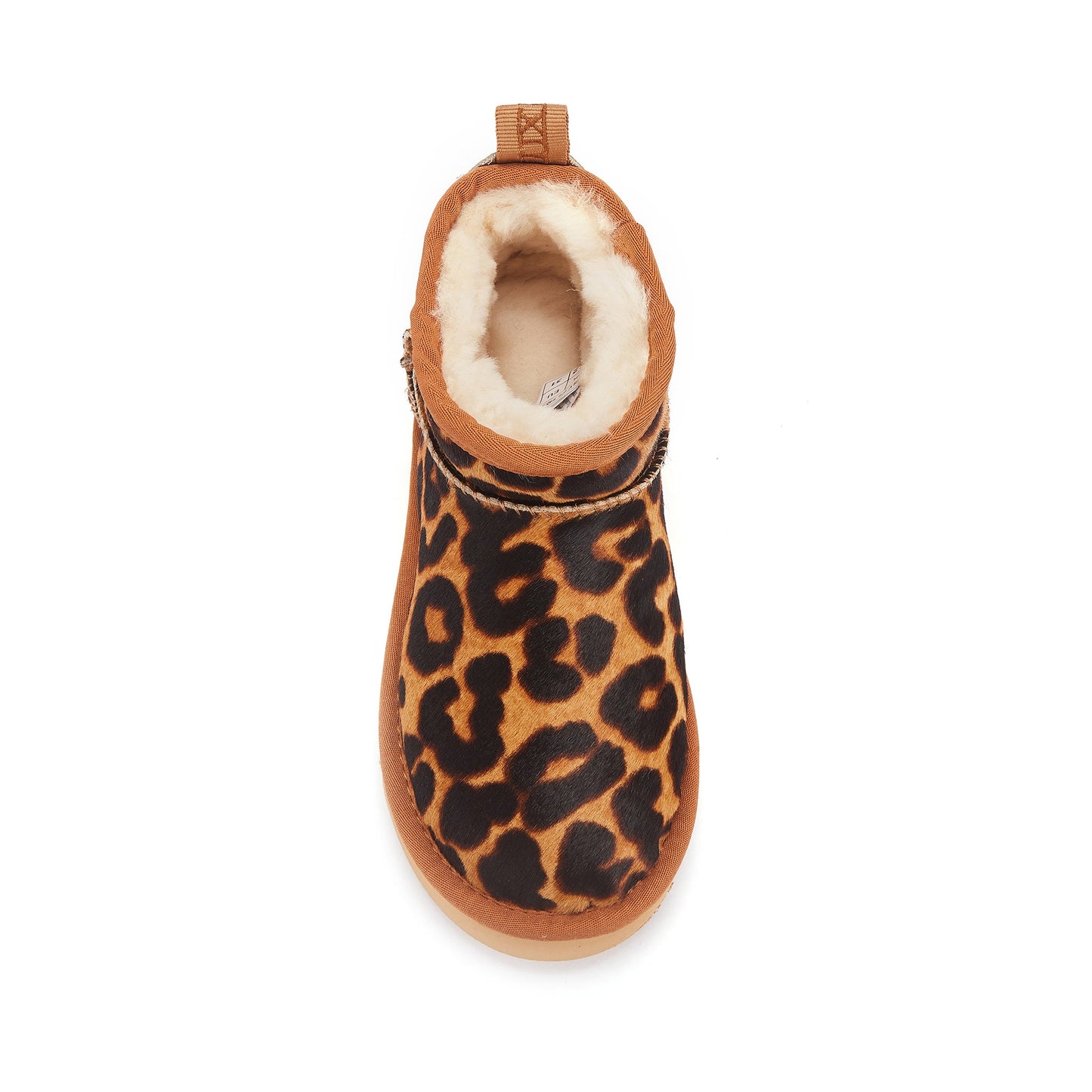 Kids Cosy Ultra Short Leopard Slip On Boot Luxe
