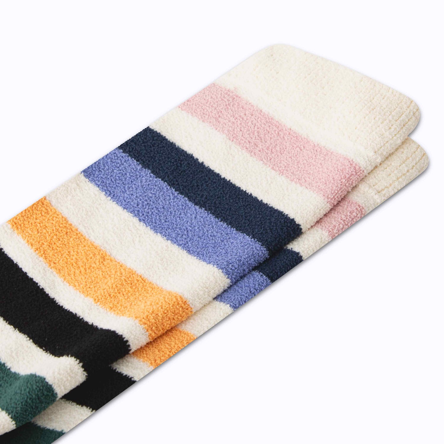 CozyGrip Compression Denim Pink Slipper Socks