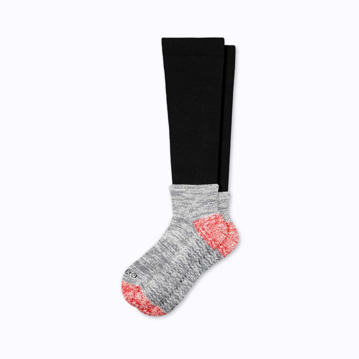 CozyGrip Black Compression Slipper Socks