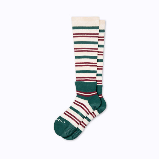 CozyGrip Lightweight Graduated Compression Slipper Socks Xmas