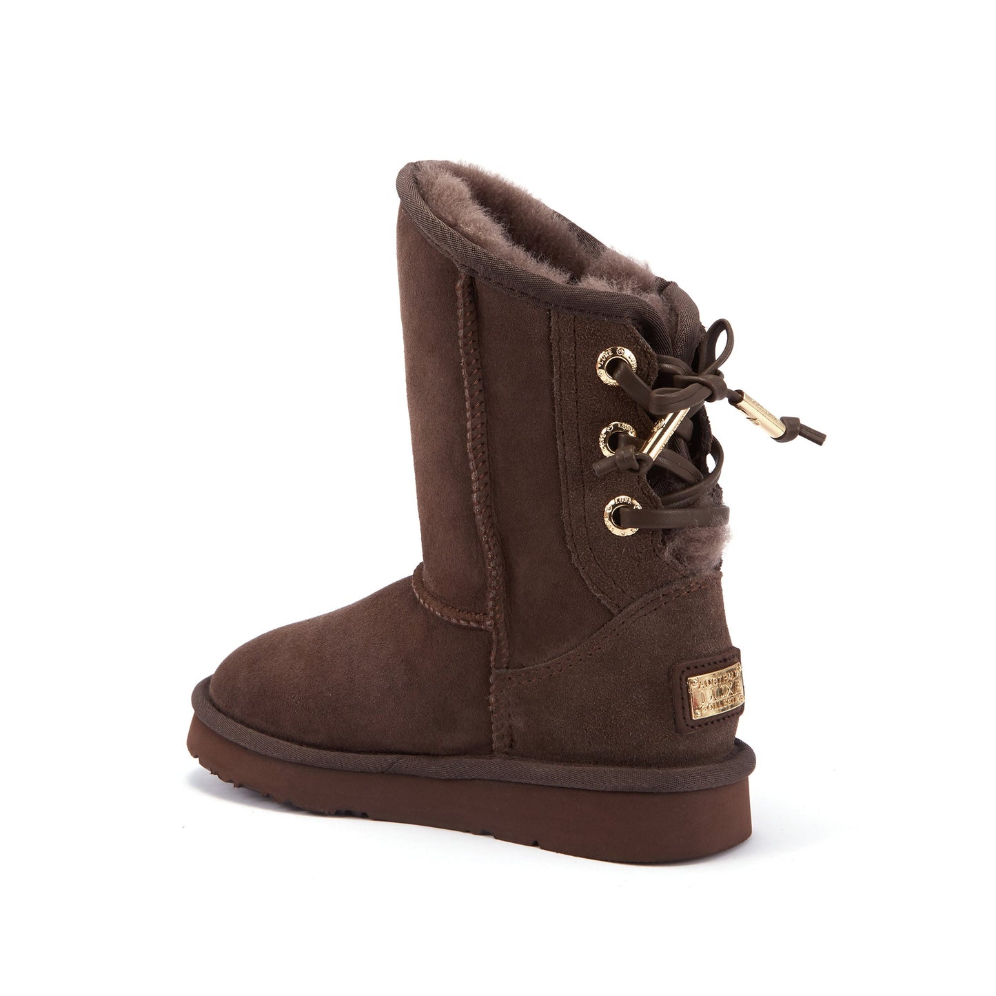 Kids Dita Burnt Suede Short Cut Boot Australia Luxe Collective