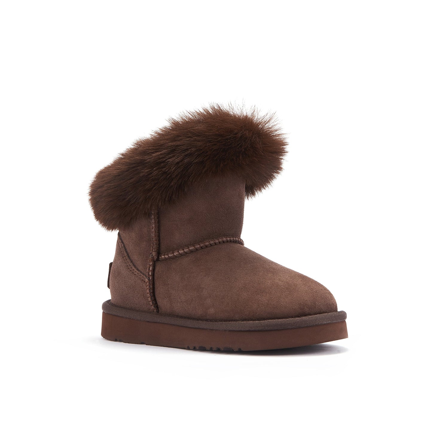Kids Foxy Burnt Extra Short Sheepskin Boots Luxe