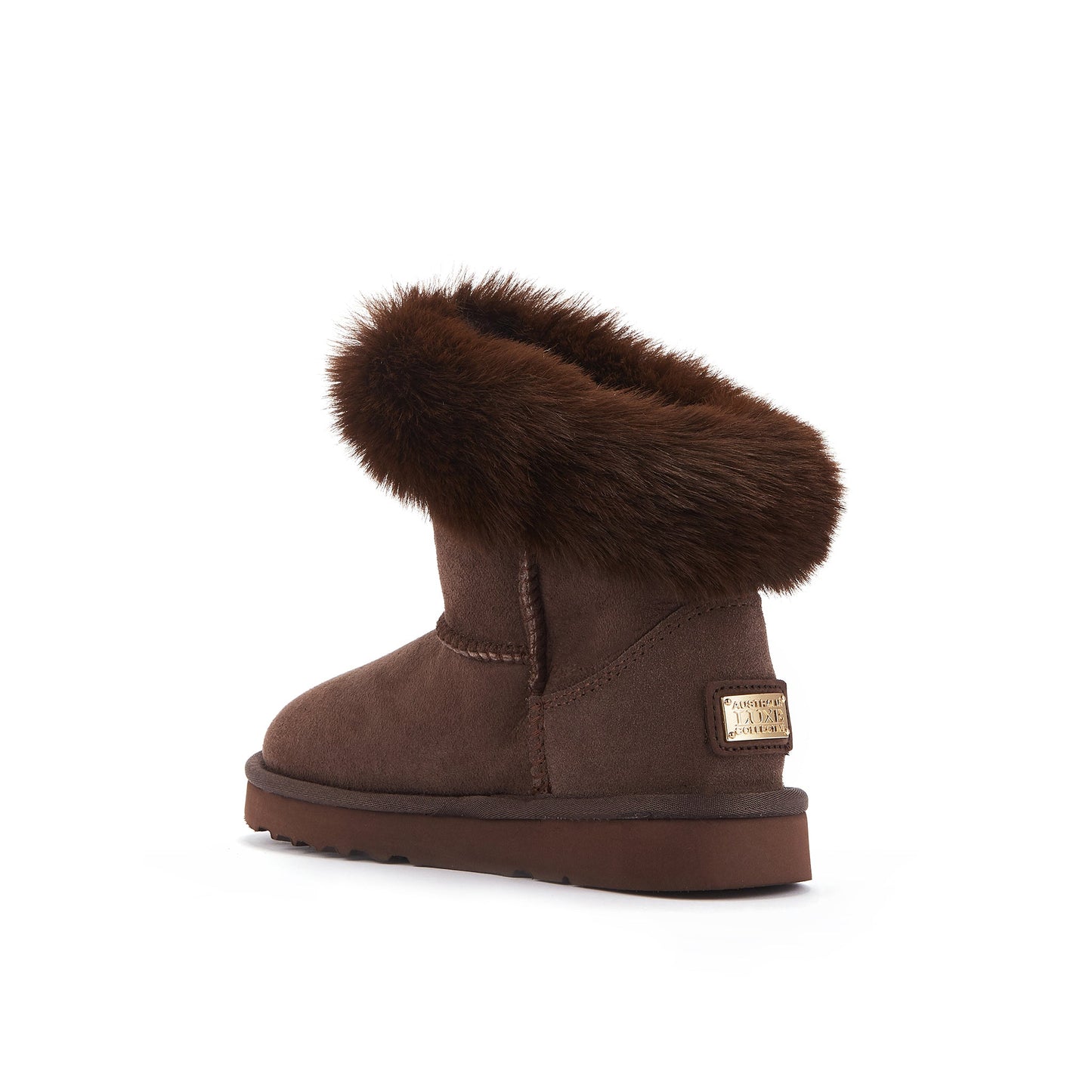 Kids Foxy Burnt Extra Short Sheepskin Boots Luxe